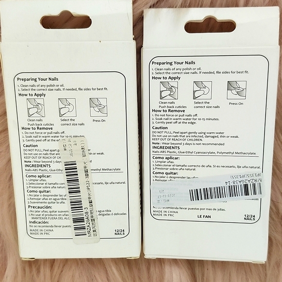 SALE!! Brand New 2CT BUNDLE Beautiful Nail False Nails-XL - Picture 2 of 4